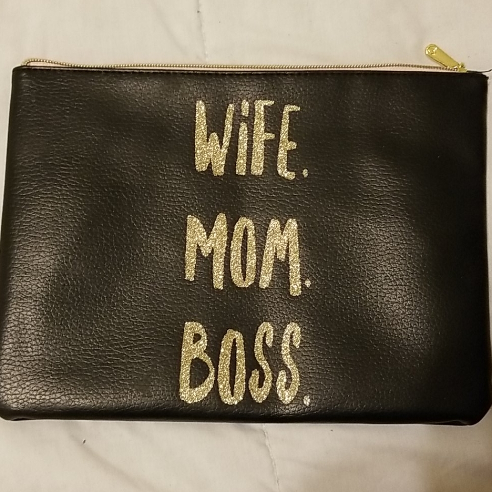Charming Charlie black wristlet or envelope bag, EUC